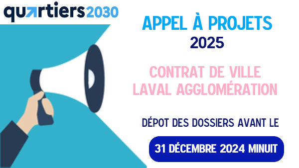La #PolitiqueDeLaVille en #Mayenne 
📢 Lancement de l’appel à projets 2025 du #ContratDeVille de <a href="/LavalAgglo/">LavalAgglo</a> ❗️
Vous souhaitez mettre en place des actions pour améliorer le quotidien des habitants des #QuartiersPrioritaires de <a href="/Laval_la_Ville/">Laval la Ville</a> et renforcer la cohésion sociale et