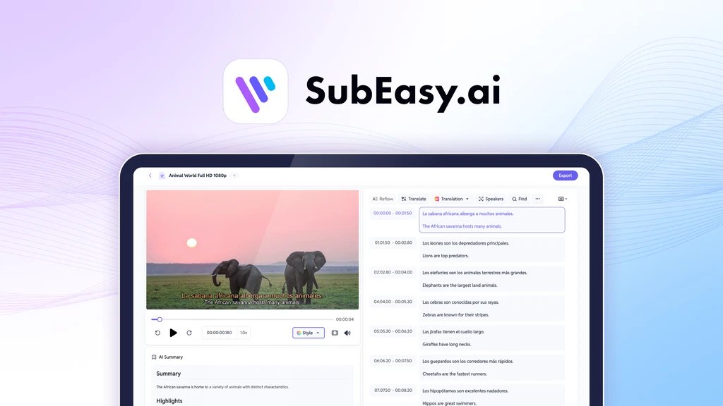 pfdealz's tweet image. SubEasy. ai  (One-time payment. Lifetime deal.)

appsumo.8odi.net/EEbkZX

Get professional multilingual transcriptions and captions with unmatched accuracy

#SubEasy #professional #accuracy #Ad