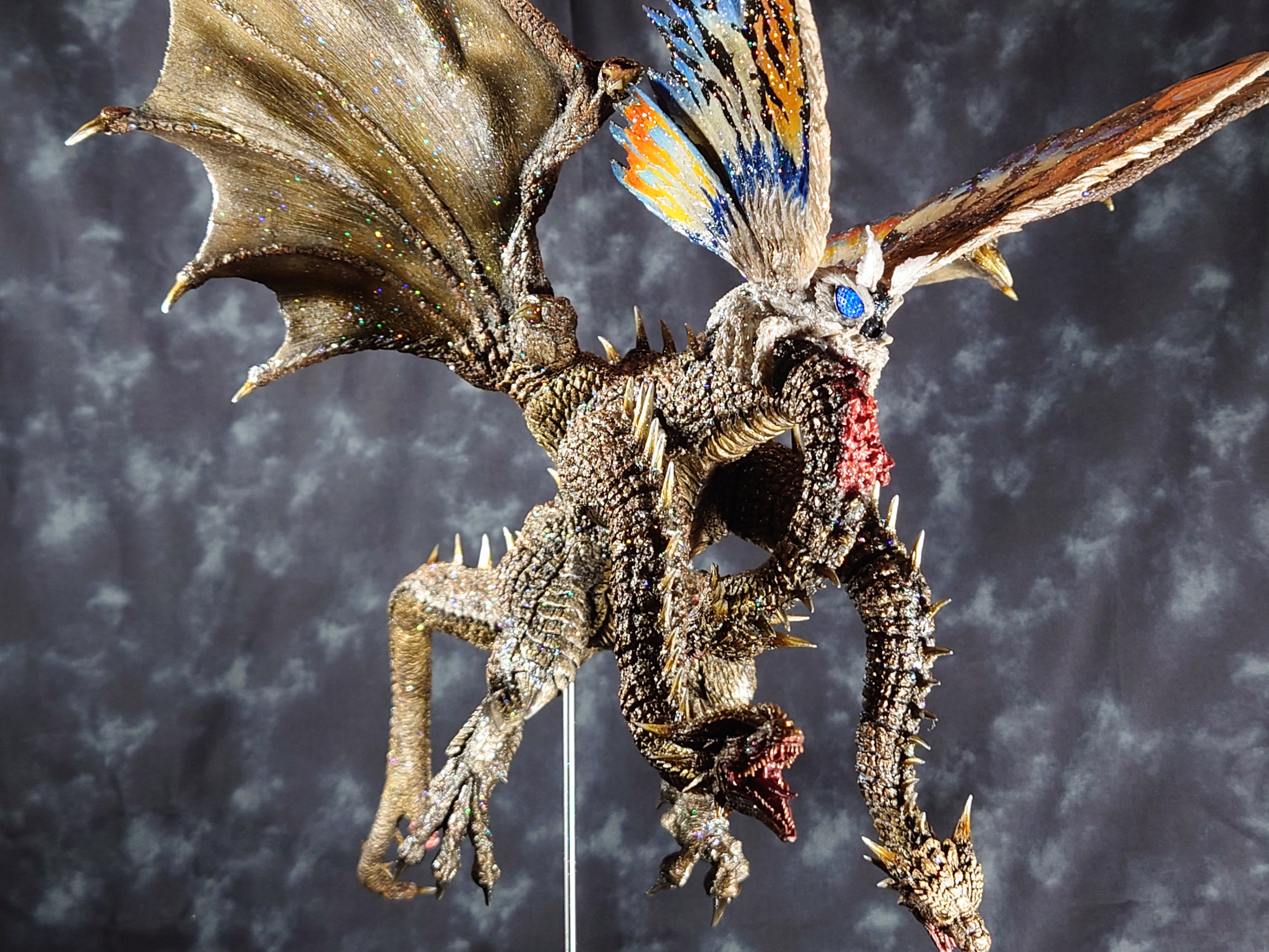 未開封品 モスラＶＳ白亜紀型ギドラ一億三千万年を越える死闘ガレージキット 新作① 「モスラVS白亜紀型ギドラ【死闘決着 最後の力】」: G