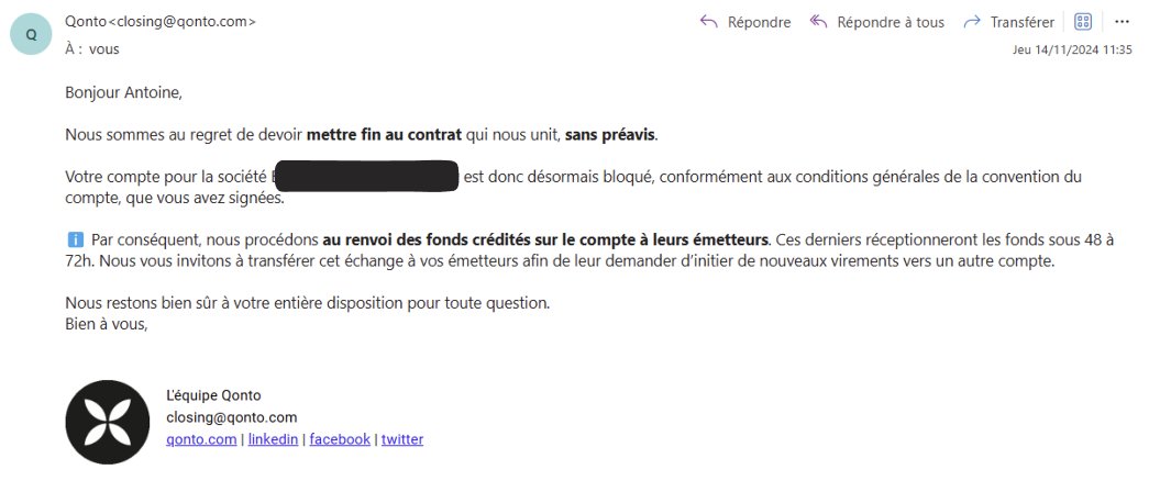 caballero_eth's tweet image. @getqonto Mon compte professionnel vient d&apos;être fermé abusivement, sans préavis ni explication. Cette décision met gravement en péril l&apos;économie et l&apos;image de mon entreprise. Merci de réagir rapidement pour résoudre cette situation, avant que je pete un boulard