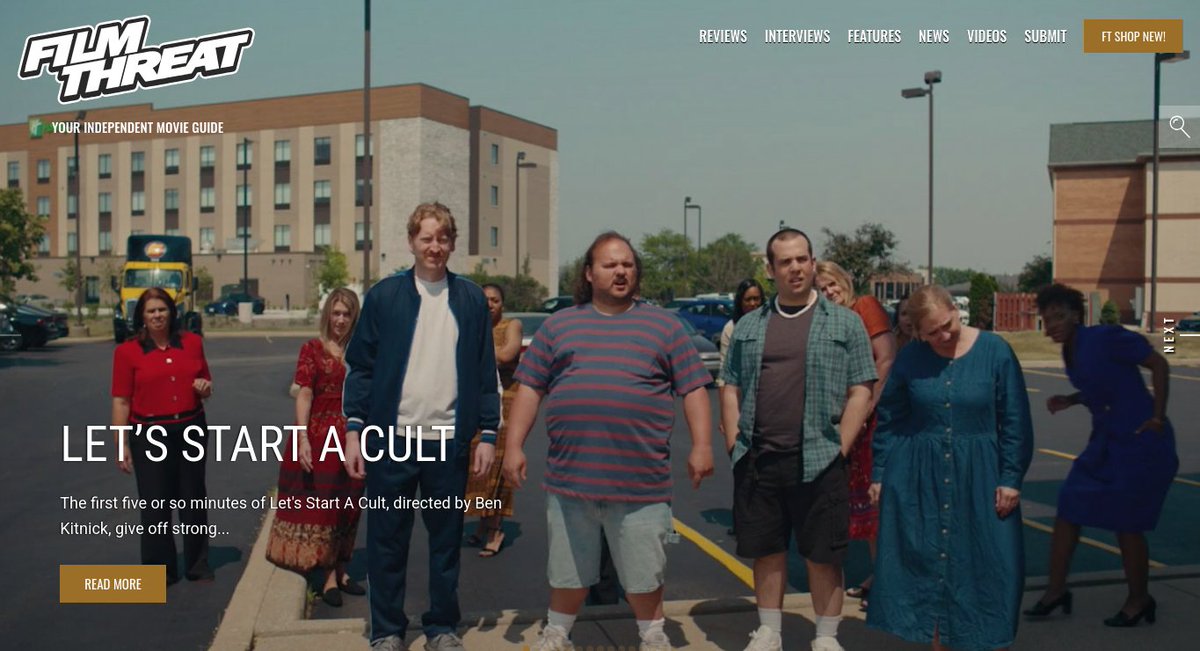 FilmThreat's tweet photo. "...give[s] off strong Love Flower vibes." Bobby LePire digs into Let's Start A Cult.
https://t.co/y9D4QpN200 #SupportIndieFilm #LetsStartACult #Comedy https://t.co/XU3Zvqq8BV