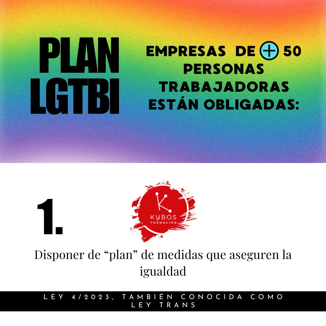 KybosFormacion's tweet photo. Te ayudamos a conseguirlo!!
Todas las empresas tienen que tener sus formaciones y protocolos obligatorios. Y para las de + de 50 personas trabajadoras los planes de igualdad.
#planesdeigualdad #igualdad #igualdadedegenero #formacion https://t.co/n9VTDv8kop