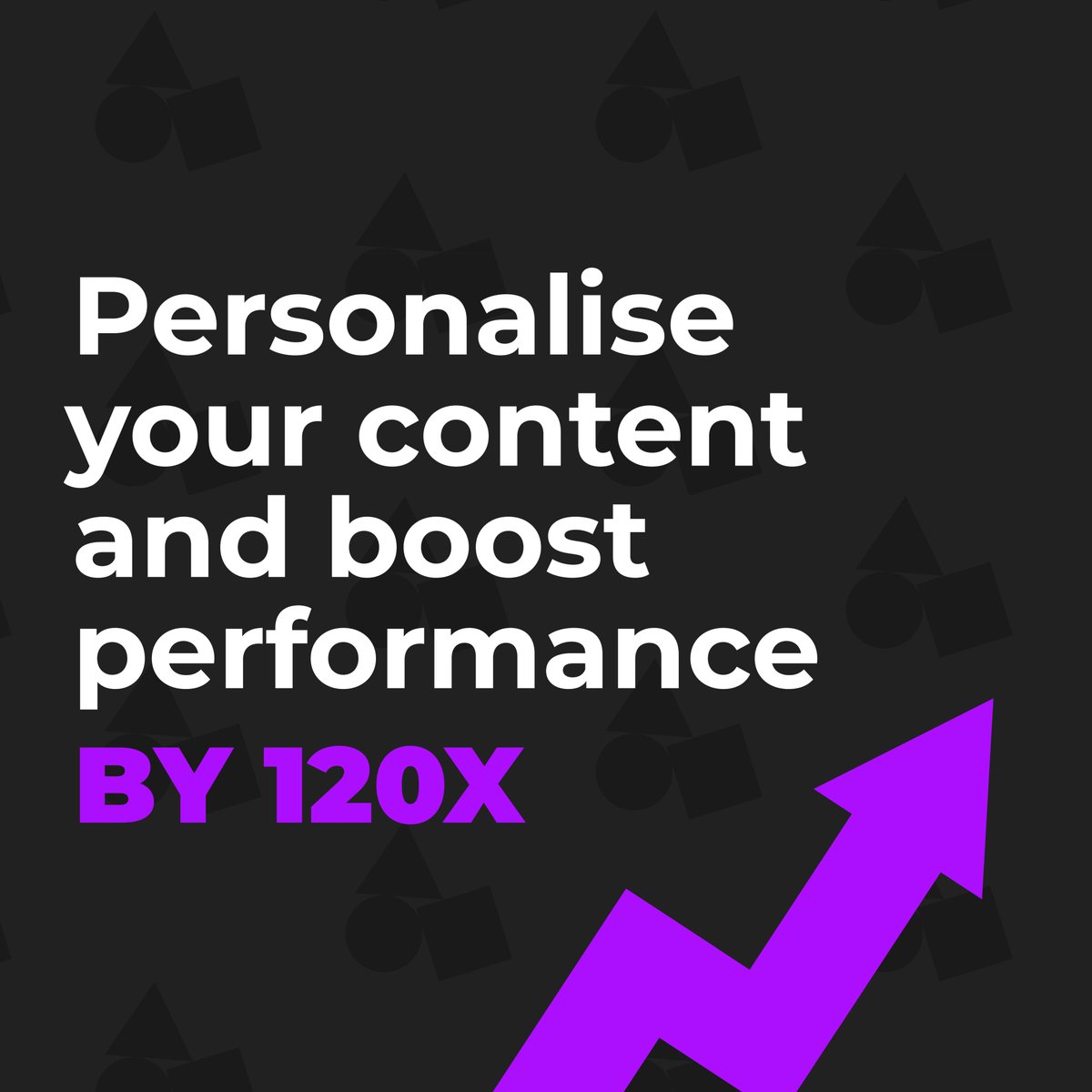 Marketing fact of the day:​

Content marketing performance improves by 120x with personalisation. (<a href="/Forbes/">Forbes</a> )
