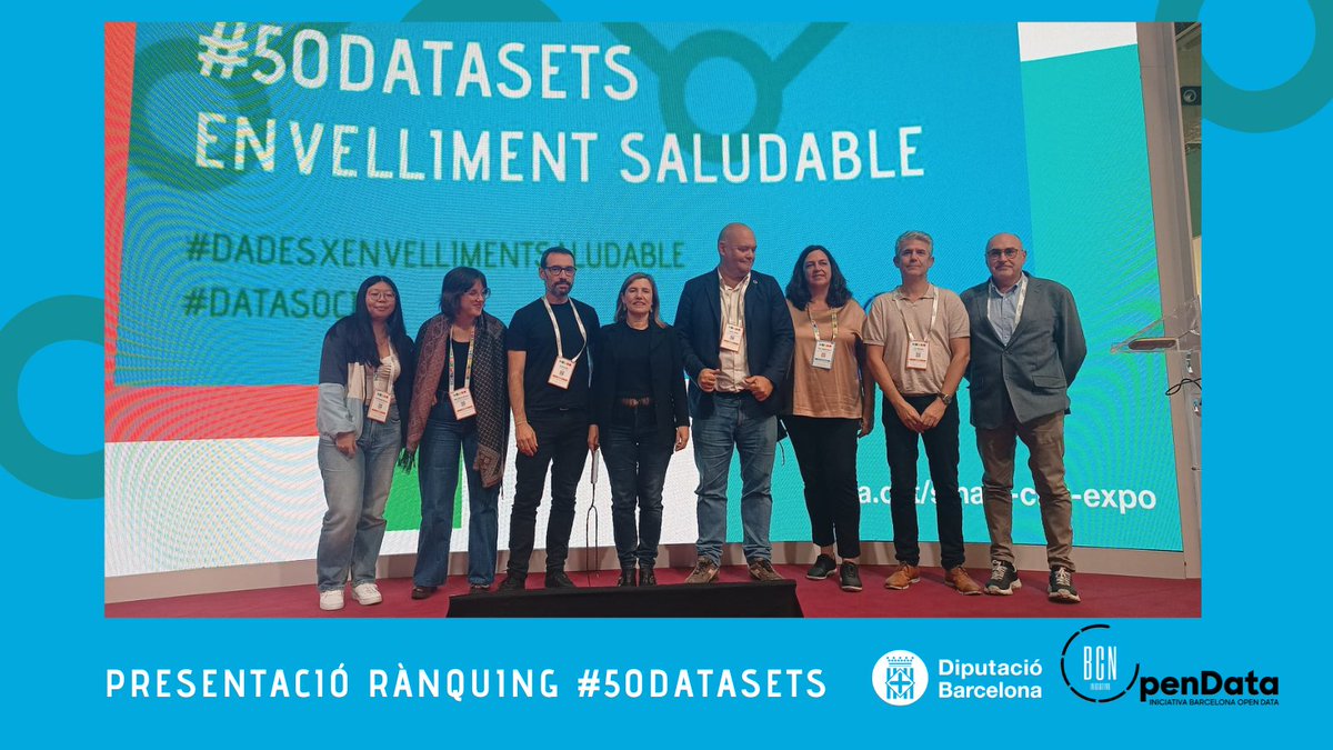 iopendatabcn's tweet photo. Les dades obertes poden canviar vides! Crònica de la presentacio del #ranking50Datasets d’Iniciativa Barcelona Open Data que ajuda a promoure la inclusió i el benestar social transformant dades en valor social👵👴 #datasocial @diba @SmartCityexpo👉https://t.co/niDKAvvumk https://t.co/1Q1wqvAe82