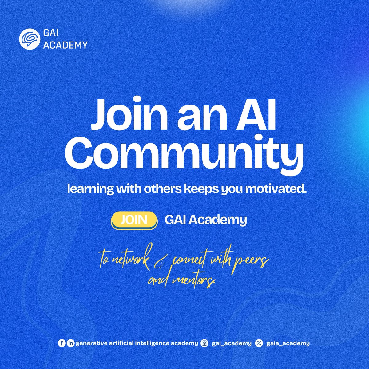 GAIA_Academy's tweet image. Ready to step up your AI game?🤔

Start small, stay curious, and keep great company! 

Here are some tips to keep you motivated on your AI journey.👇

Which other tip do you think can be helpful? Tell us

#AIBasics #TechTipsThursday #BoostYourSkills #GAIAcademy