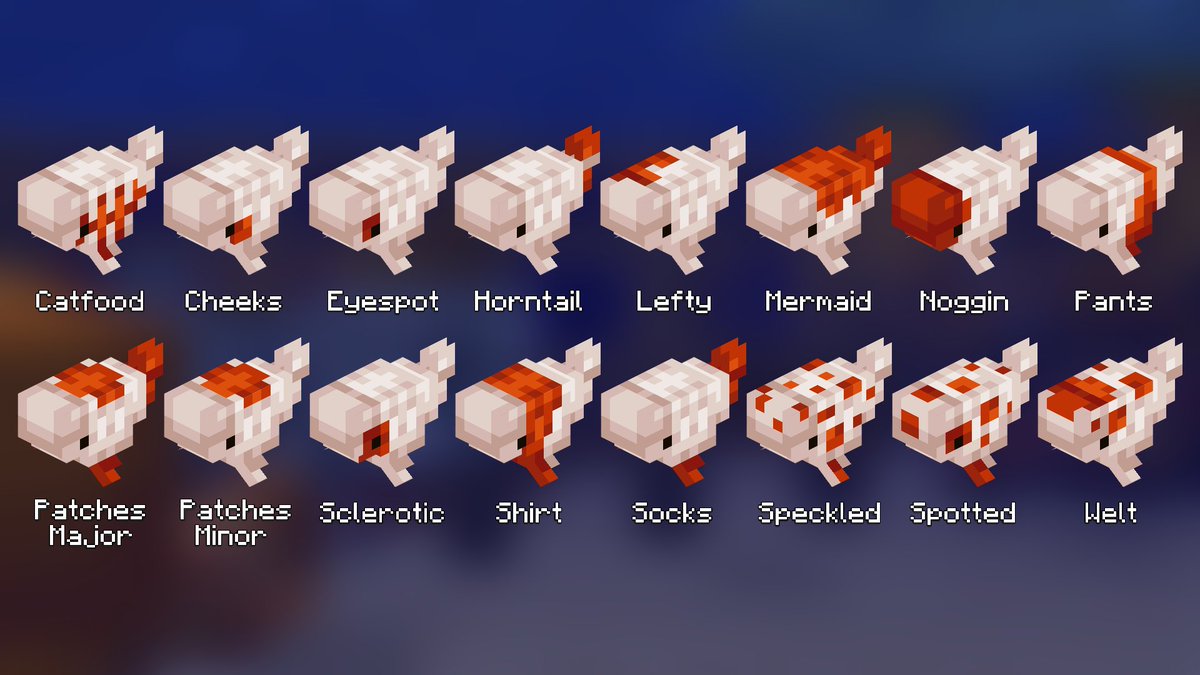 vakypanda's tweet photo. here's some of the new possibly patterns in babyfat - theres 64 total, only 16 are shown here! #Minecraft https://t.co/AuiWnjRObk