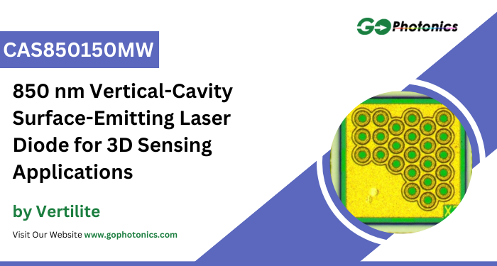 gophotonics's tweet photo. The CAS850150MW from VCSEL Diode that operates at a wavelength of 850 nm.
Click here to Download the Datasheet https://t.co/RmXmkZkCIK
#Vertilite #vertical #cavity #surface #emitting #laser #diode #beam #divergence #3D #sensing #Featured #products #photonics #INDUSTRY #Insights https://t.co/zdJy9lri6d