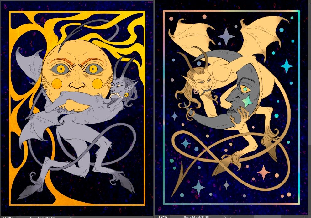 На гнездо нарисовала свопки с чертями и ебейшей фольгой, но гнездо перенесли на февраль💀 
Правда карточки уже в печати