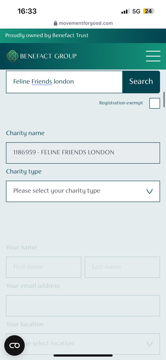 If you could nominate Feline Friends London below we’d be incredibly grateful 🙏 click the link below and scroll down and fill in the details! 

movementforgood.com/?fbclid=PAZXh0…
