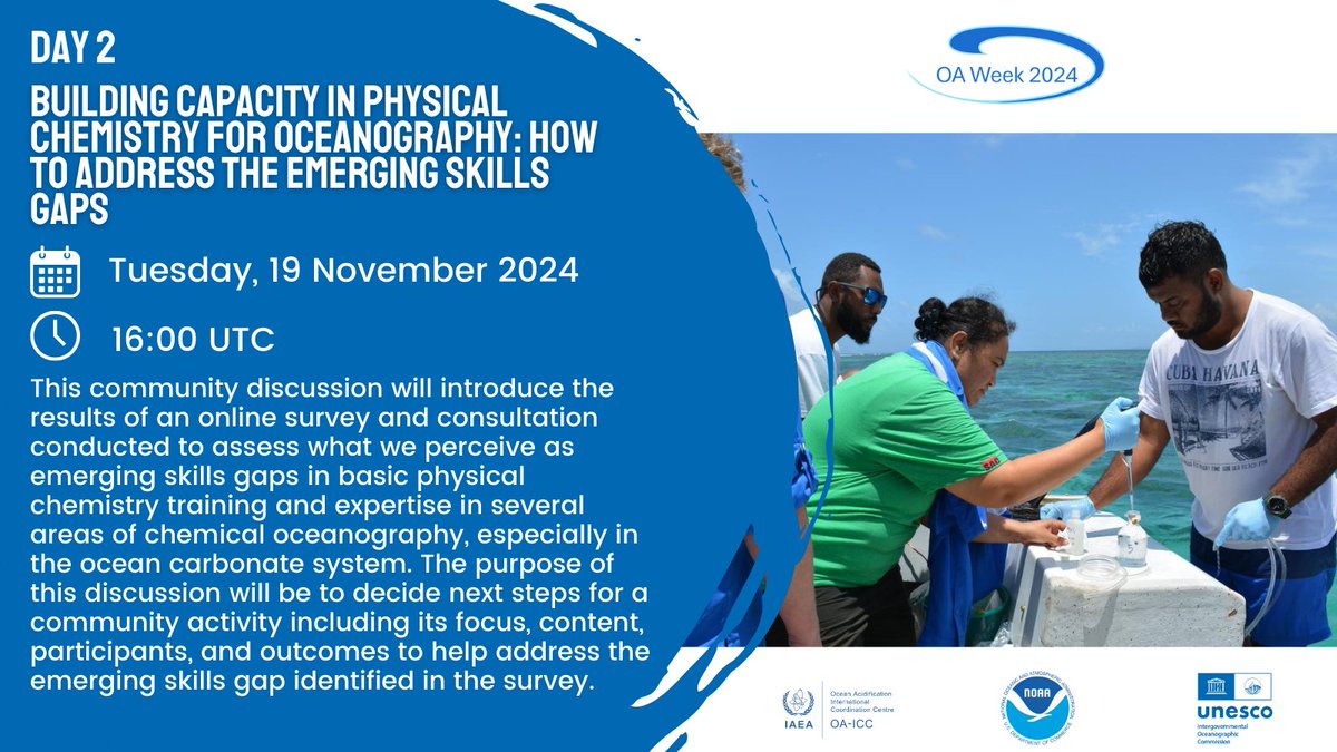 GOA-ON (@goa_on) on Twitter photo <a href="/OARSOceanDecade/">OARS Ocean Decade</a> <a href="/OA_NOAA/">NOAA Ocean Acidification Program</a> <a href="/OA_Alliance/">Intl. Alliance to Combat Ocean Acidification</a> <a href="/PlymouthMarine/">Plymouth Marine Lab</a> ๐Building capacity in physical chemistry for oceanography: how to address the emerging skills gaps will be addressed in this interactive panel discussion introducing the results of an online survey and consultation conducted the ocean science community: tinyurl.com/bdhjdp2y <a href="/OARSOceanDecade/">OARS Ocean Decade</a> <a href="/OA_NOAA/">NOAA Ocean Acidification Program</a> <a href="/OA_Alliance/">Intl. Alliance to Combat Ocean Acidification</a> <a href="/PlymouthMarine/">Plymouth Marine Lab</a> ๐Building capacity in physical chemistry for oceanography: how to address the emerging skills gaps will be addressed in this interactive panel discussion introducing the results of an online survey and consultation conducted the ocean science community: tinyurl.com/bdhjdp2y