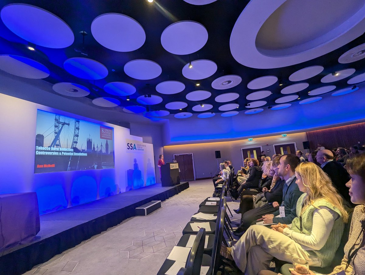 KCL Nicotine Research Group (@kingsnrg) on Twitter photo .<a href="/AnnDMcNeill/">Ann McNeill</a> giving the #SSAConf2024 society lecture on tobacco harm reduction 👏🏼👏🏼👏🏼 <a href="/SSA_Addiction/">Society for the Study of Addiction</a> .<a href="/AnnDMcNeill/">Ann McNeill</a> giving the #SSAConf2024 society lecture on tobacco harm reduction 👏🏼👏🏼👏🏼 <a href="/SSA_Addiction/">Society for the Study of Addiction</a>