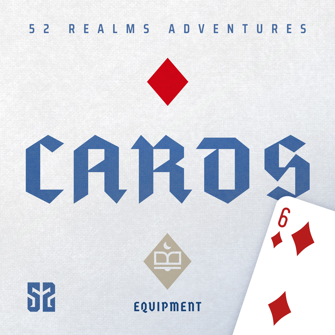 MULTI USE CARDS 
 
Cards in 52 Realms: Adventures can be Items, Equipment, Loot or Enemies, making each run through of the deck a unique experience.
 
Launching on Kickstarter next month

kickstarter.com/projects/postm…