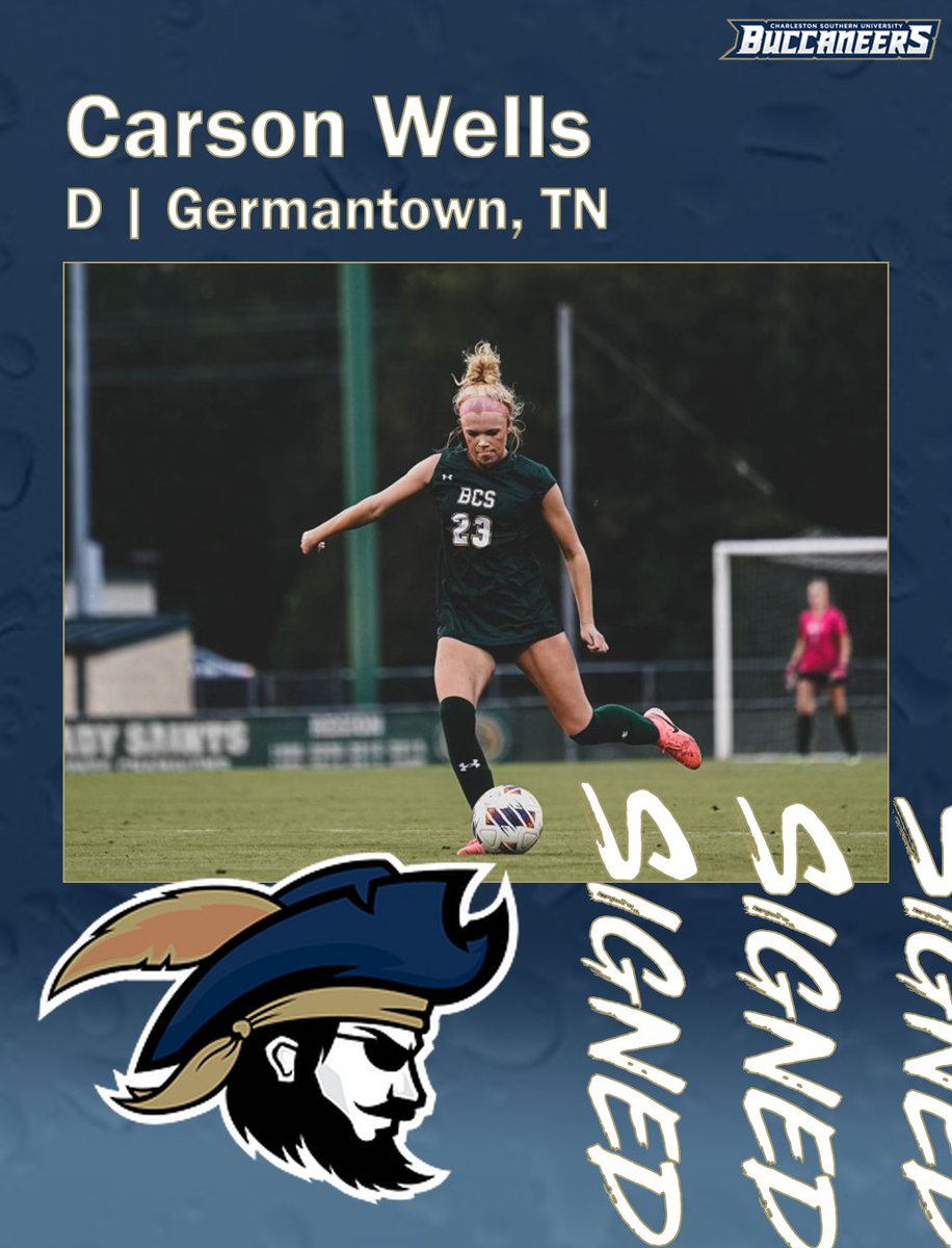 csubucs_wsoccer's tweet image. ๐ข๐ฒ๐ฐ๐ท๐ฎ๐ญ ๐๏ธ
Itโs official! Welcome Carson Wells to the Buccaneer family! โฝ๏ธ
Carson Wells
Defender
Germantown, TN
#BucStrong