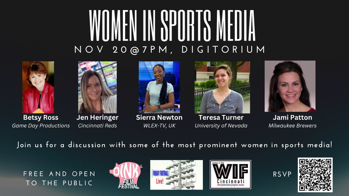 Sierra Newton (@soflossiewrites) on Twitter photo I am so excited to join this amazing Women in Sports Media panel at my alma mater next week!
If you're a <a href="/nkuedu/">Northern Kentucky University</a> student in the area, join us on Wednesday, Nov. 20th, at 7 pm in the Digitorium of Griffin Hall I am so excited to join this amazing Women in Sports Media panel at my alma mater next week!
If you're a <a href="/nkuedu/">Northern Kentucky University</a> student in the area, join us on Wednesday, Nov. 20th, at 7 pm in the Digitorium of Griffin Hall