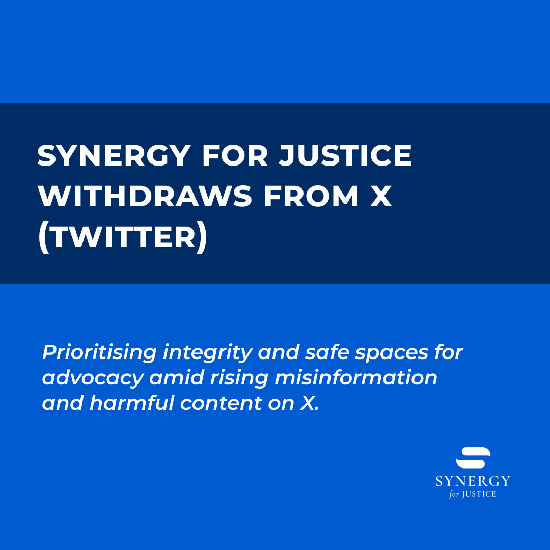 Synergy for Justice tweet media