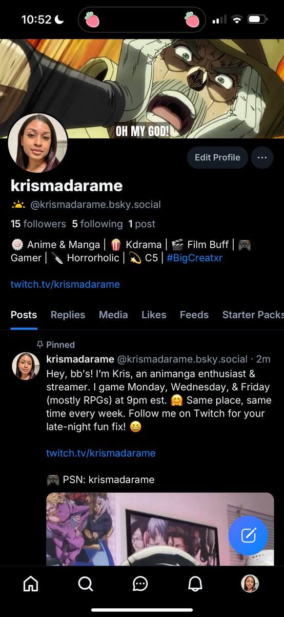 Ok. I need to catch up just in case this app dies. Don’t leave me behind! Lol I’m glad it’s just like twitter so there’s no learning curve involved. 😮‍💨