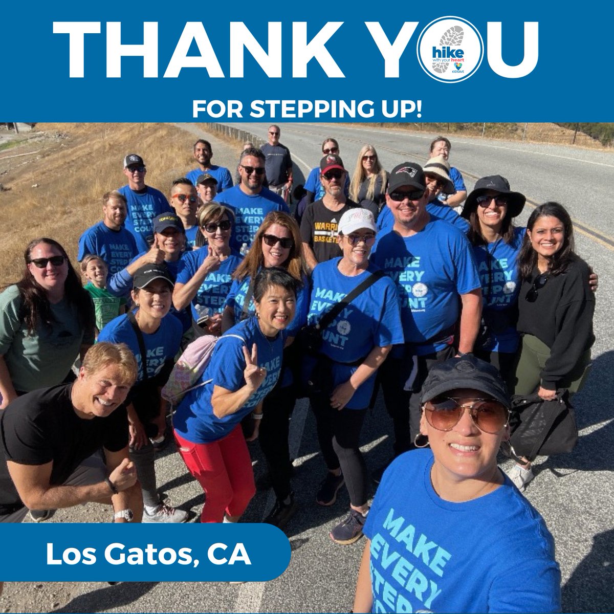 Thank you to everyone who stepped up for kids in foster care this weekend at Hike With Your Heart! It was an incredible weekend, and we couldn't have done it without you. 

You can still support! Visit kidsave.org/hike and choose a location to give.