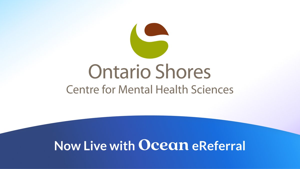 Exciting News! <a href="/OntarioShores/">Ontario Shores</a> is now accepting eReferrals through Ocean, making it easier for patients to access mental health services. Learn how to make a referral here: ontarioshores.ca/accessing-care… #patientsb4paperwork