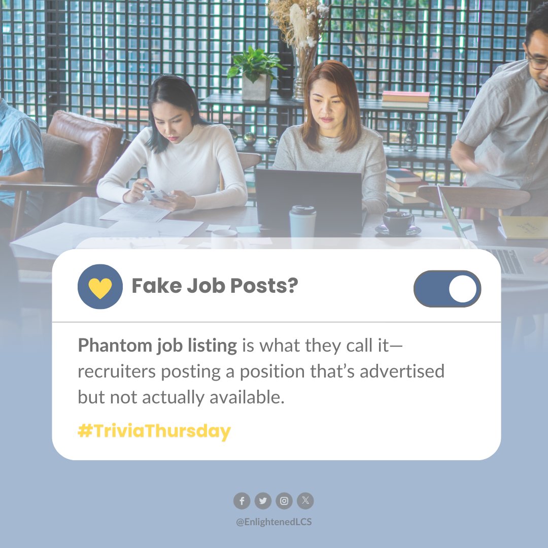 Enlightenedlcs's tweet image. Are recruiters really posting fake jobs now, or is this just ‘building the pipeline’?
Thoughts?

#professional #jobs #career #hiring #recruitment #opentowork #phantomlisting #trivia