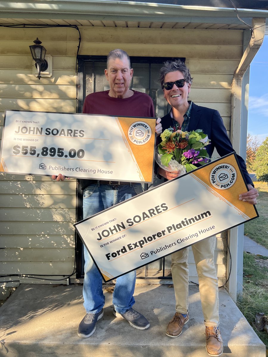 Congratulations to yesterday's Ford Explorer® #PCHWinner, John S. of CA! 🤩🍾🙌🌹🎉🤑💵