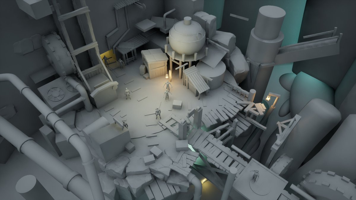 Virgilia_3D's tweet image. Hello fellow 3D-Enjoyers ! I am currently working on an environment based on a concept from Hongqi Zhang! At the moment I focus on finishing the Highpolys for the Wood- and the Metalkit! 

#3D #3Denvironment #environment #UnrealEngine5 #art #artist #3dartist #Blockout