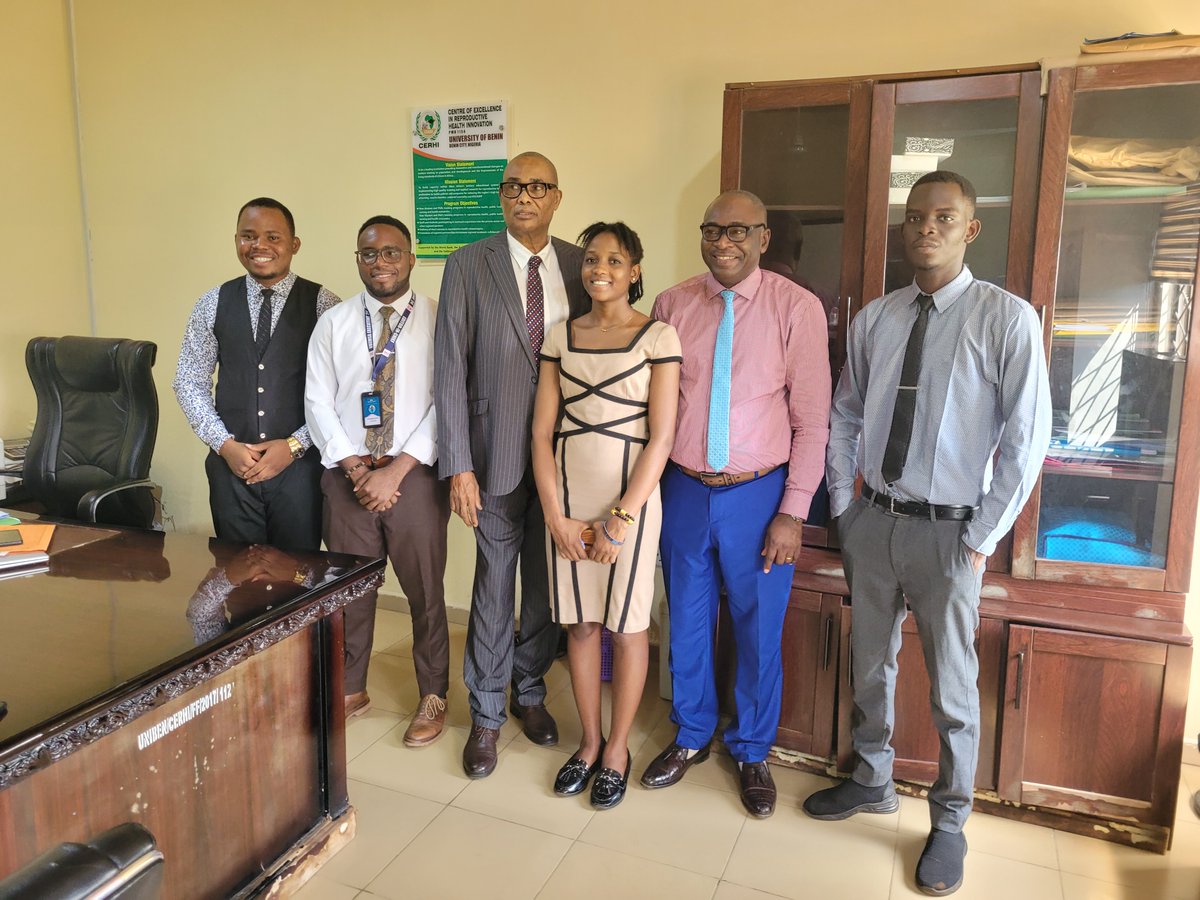 Group photo of the Editorial Board Member of the University of Benin Medical Students Association (UBEMSA) with Professor Friday E. Okonofua (CERHI CENTRE LEADER) during the interview session for the 2024 magazine Themed: Healing Horizons; The Future of Healthcare.