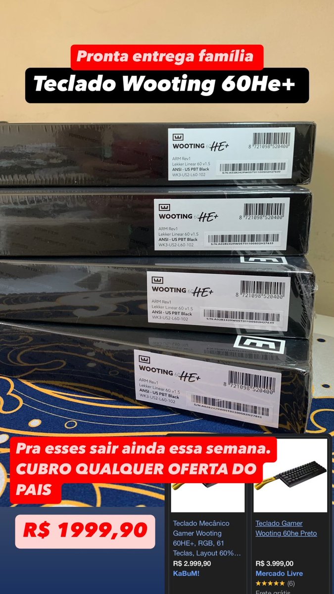 BuyCloser's tweet photo. A PRONTA ENTREGA RAPAZIADA ✅

Apenas R$ 1999,90 https://t.co/Z1iLrK3STO