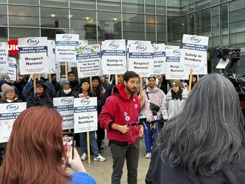 Jackson Potter (@jacksonpctu) on Twitter photo Powerful strike line by <a href="/INAaction/">Illinois Nurses Association</a> this am demanding that <a href="/UniversityofIl/">UniversityofIllinois</a> provide all workers with 12 weeks of paid parental leave, the same rights educators won for all of <a href="/ChiPubSchools/">CPS - Chicago Public Schools</a> with the support of <a href="/ChicagosMayor/">Mayor Brandon Johnson</a>. + Key staffing demands to ensure patient protections. Powerful strike line by <a href="/INAaction/">Illinois Nurses Association</a> this am demanding that <a href="/UniversityofIl/">UniversityofIllinois</a> provide all workers with 12 weeks of paid parental leave, the same rights educators won for all of <a href="/ChiPubSchools/">CPS - Chicago Public Schools</a> with the support of <a href="/ChicagosMayor/">Mayor Brandon Johnson</a>. + Key staffing demands to ensure patient protections.