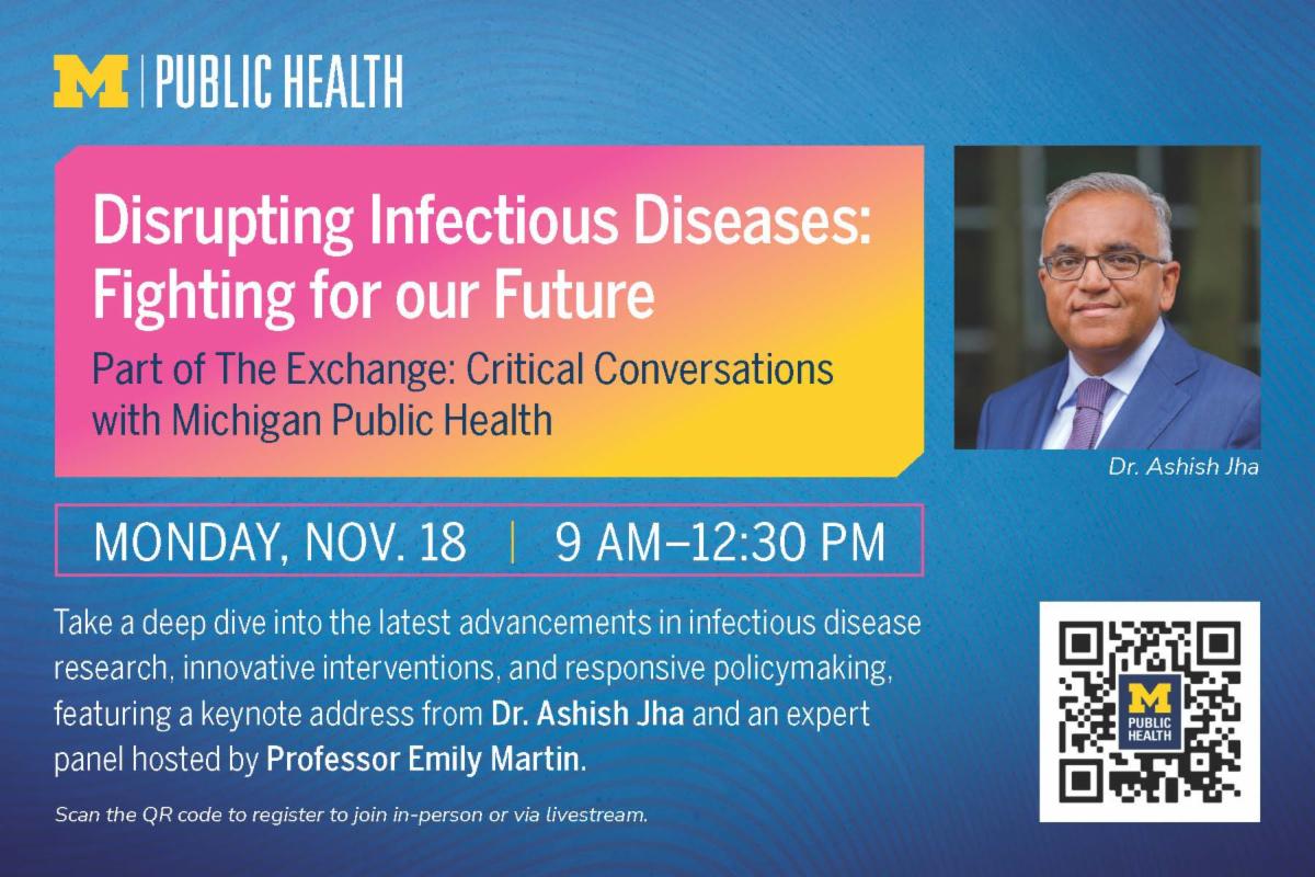 Join the livestream on 11/18: "Disrupting Infectious Diseases: Fighting for Our Future"! The event is focused on the current landscape of infectious disease science, innovative interventions, &amp; responsive policymaking with leading health experts. Register: docs.google.com/forms/d/e/1FAI…