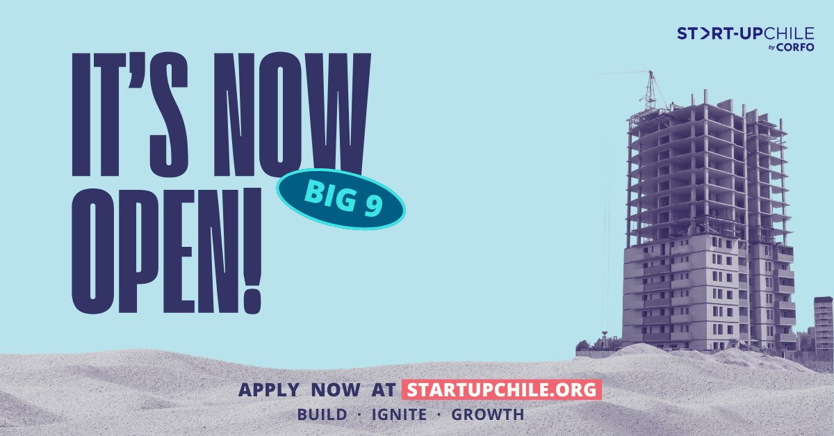 ¿Tienes un emprendimiento de base tecnológica y buscas seguir creciendo en Chile? No te quedes fuera de la nueva convocatoria de Start-Up Chile by Corfo 🚀
Las postulaciones para el programa están abiertas hasta el 29 de noviembre, através de startupchile.org
