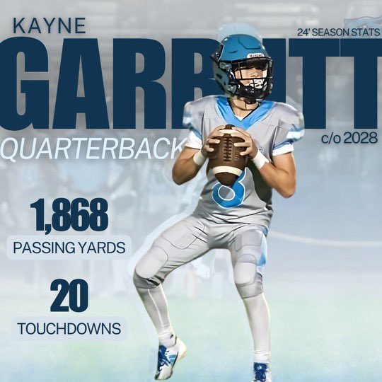 Great year for our freshman Quarterback