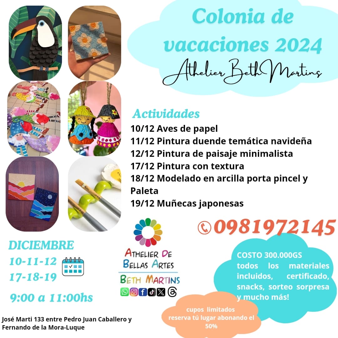 vanebeth16's tweet photo. Colonia de vacaciones en Luque.Del taller Beth Martins https://t.co/q9vn0hkowl