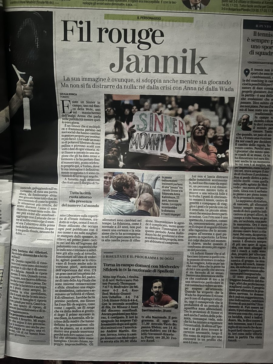 paoloangeloRF's tweet photo. #zonca”è un #Sinner che si moltiplica e frammenta persino nei social che hanno cambiato gestore proprio per restituire più facce..una stagione che gli ha dato estasi e tormento e l’ha portato fino al n1 celebrato proprio a Torino dove la sua immagine è definitivamente scoppiata https://t.co/VHtXe8Mtor