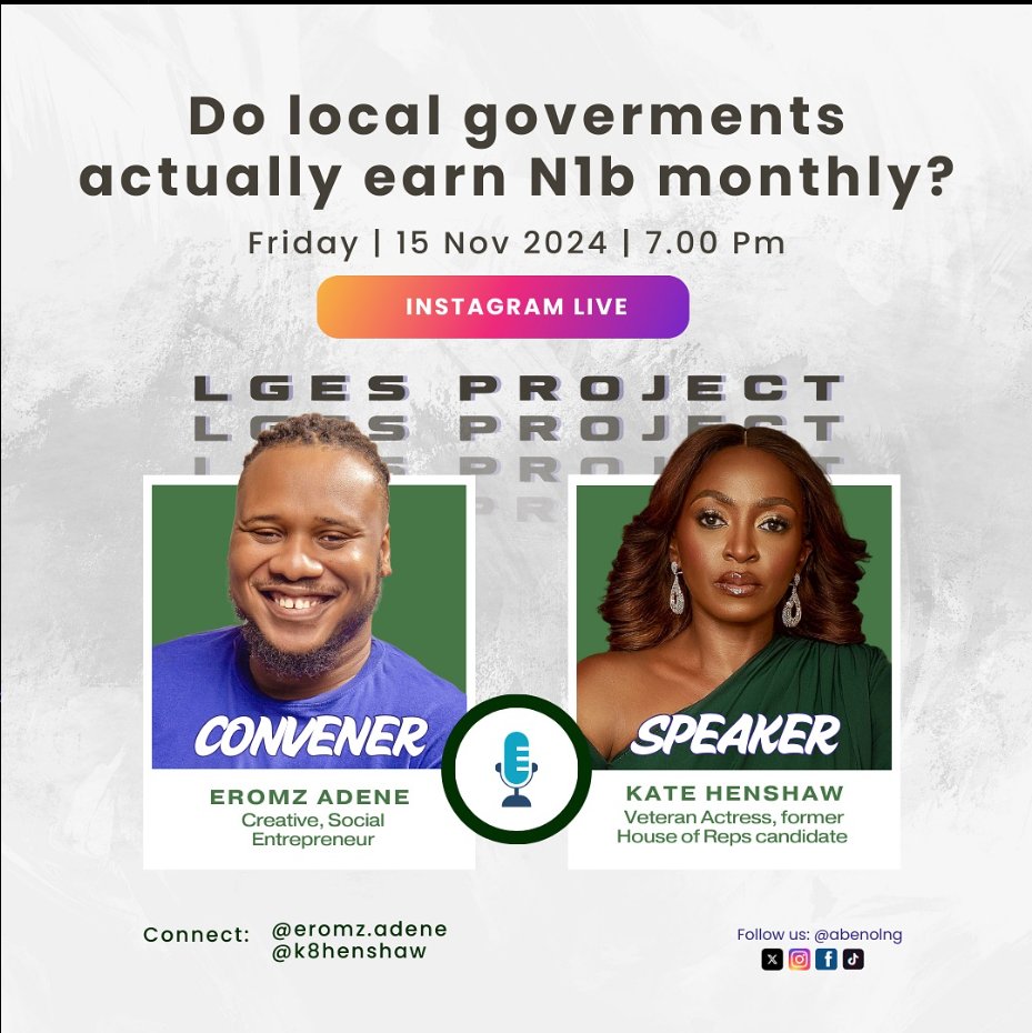 ABENOL (@abenolng) on Twitter photo Join us tomorrow at 5 pm on Instagram as we discuss how much the Local Governments earn with the amazing Kate Henshaw <a href="/HenshawKate/">Kate Amaka Henshaw</a> . Join us tomorrow at 5 pm on Instagram as we discuss how much the Local Governments earn with the amazing Kate Henshaw <a href="/HenshawKate/">Kate Amaka Henshaw</a> .