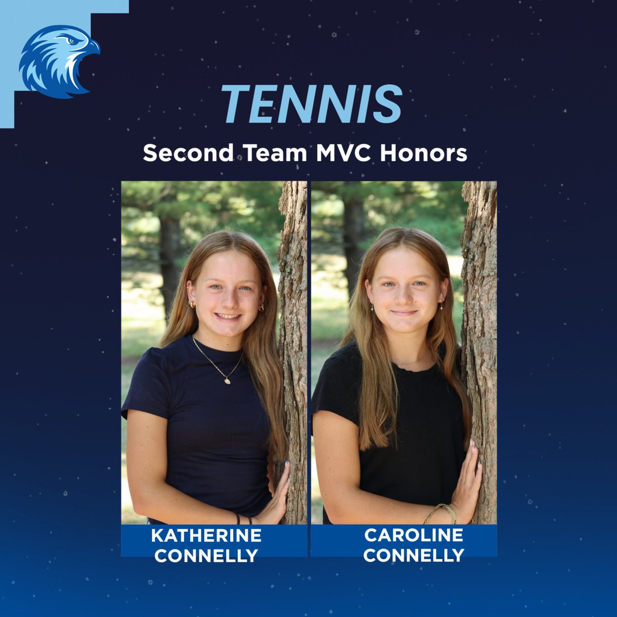 Congrats to the Connelly twins on being named Second Team MVC in tennis.