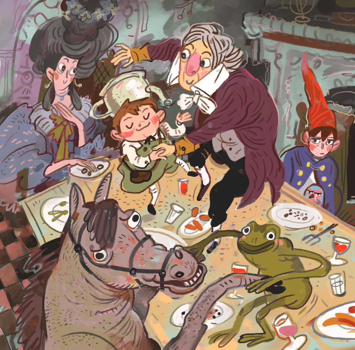 yuliiatveritina's tweet image. #Overthegardenwall day 5. Fight stress - draw a sketch馃