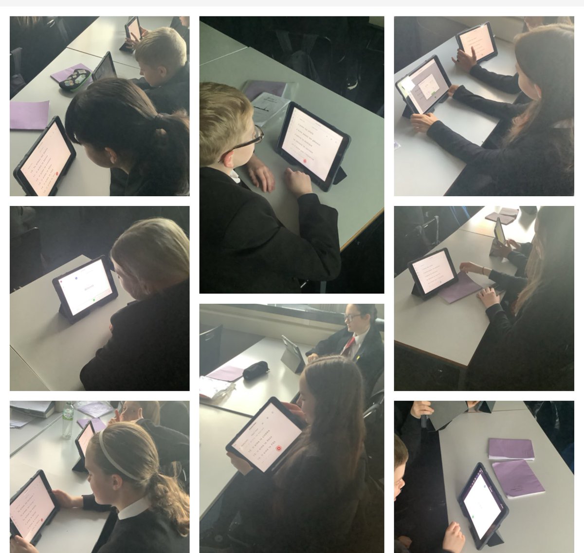 We started our day by sending virtual postcards &amp; ended the day by developing our pronunciation with the help of #ReadingCoach. Love the enthusiasm &amp; engagement of our young people. #RRSA #article29 #article28 #braescreativity
