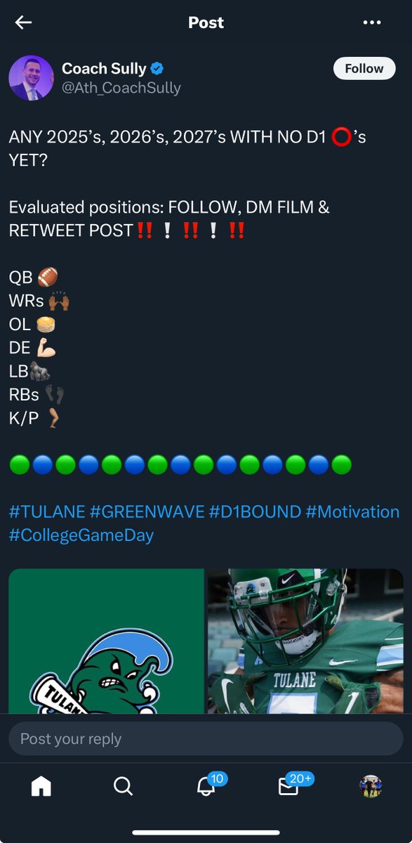 Don’t fall for these post Recruits and Parents! This is why these pages BLOCK guys that are educating you that these posts are 10000000% FAKE!!!