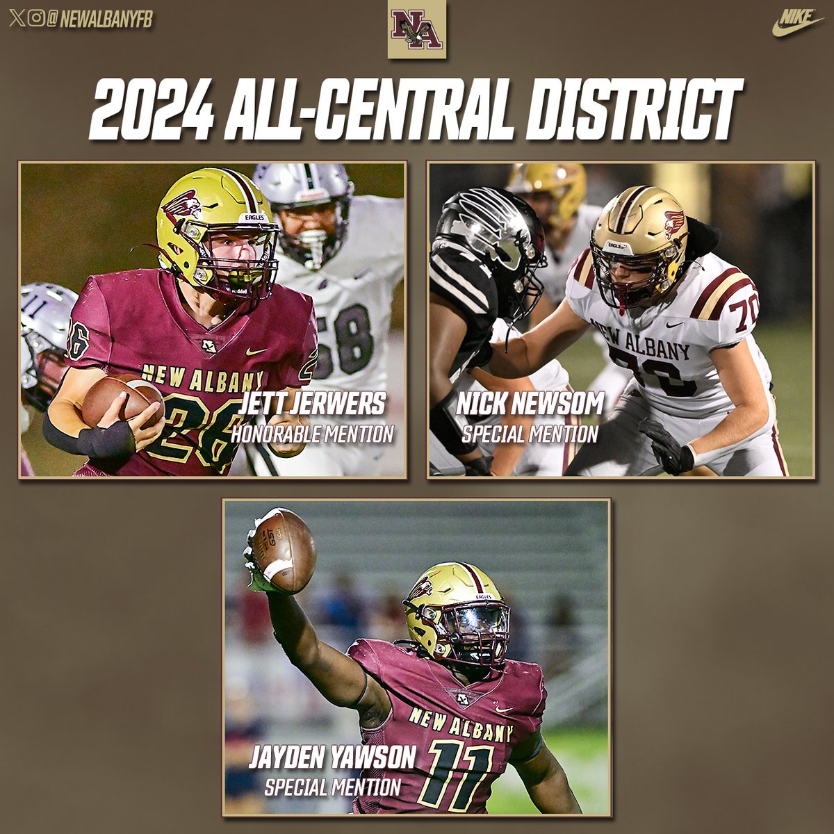 The All-Central District awards are in! Nine Eagles tabbed for awards.