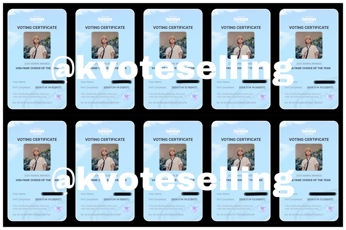 KPOP VOTE SELLING ✨ tweet media