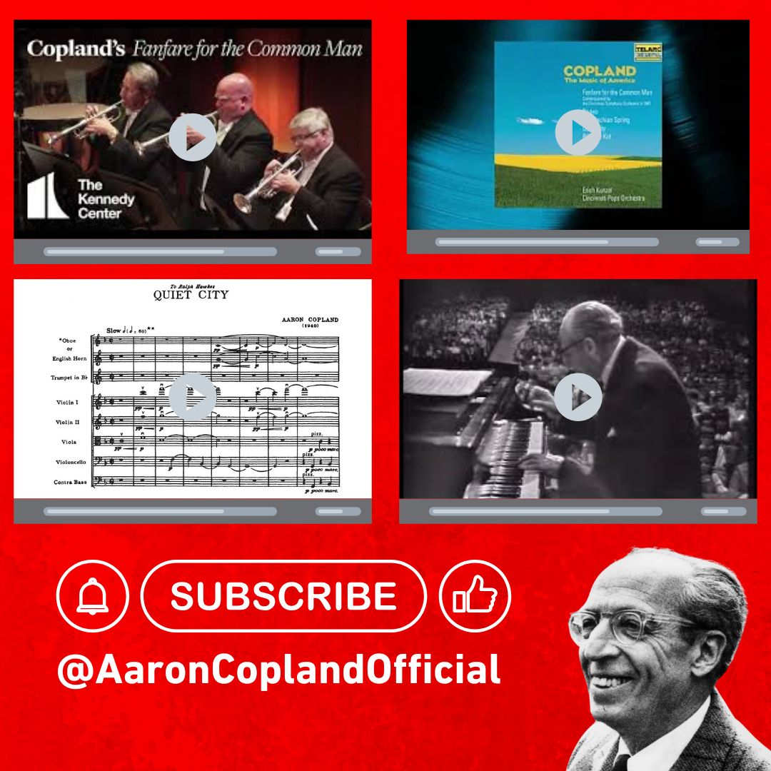 Happy birthday, Aaron Copland! 🎂To celebrate, check out the newly launched Copland YouTube channel, where you can find score videos, performances, rare footage of Copland himself, and more.
👉Subscribe here: youtube.com/@AaronCoplandO…