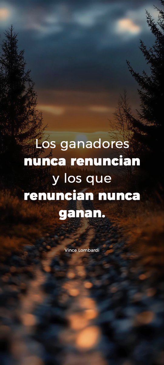 hectorarley's tweet photo. «Los ganadores nunca renuncian y los que renuncian nunca ganan». 

Vince Lombardi

#emprendedores  #startup #Comercioelectronico #Distecnoweb