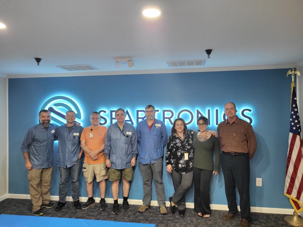 spartronics's tweet photo. This past Monday, at Spartronics Brooksville, we hosted a Veterans Day breakfast to thank our team members who have served in the military. It was a privilege to provide breakfast, share a few moments of gratitude, and give out some small tokens of appreciation for their service. https://t.co/9XZ1bTezS4