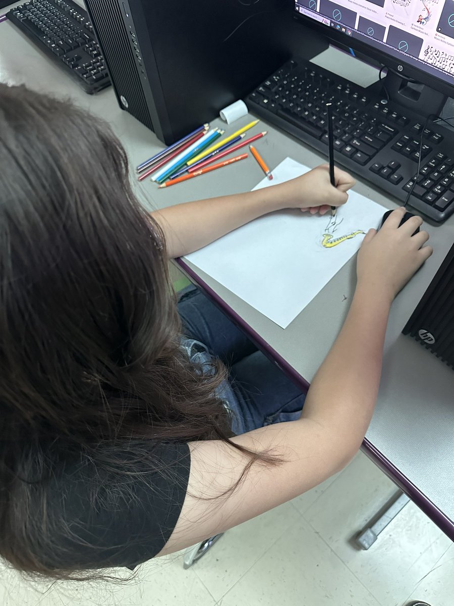 ms_kleyva's tweet photo. Students are designing posters that convey themes of resilience and hope, highlighting the role of jazz during the Holocaust. @dataedwhite #theDATAway #AmazingDATA @edwhiteneisd @neisd https://t.co/vo9rvphKC1