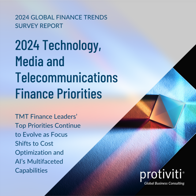 LarkScheierman's tweet photo. Discover how Technology, Media and Telecommunications finance priorities are shifting toward AI, cost optimization, and robust data security in the digital age. Learn more in Protiviti's Global Finance Trends report. https://t.co/s1OeIu14Hk https://t.co/QIV0xC6Vj7