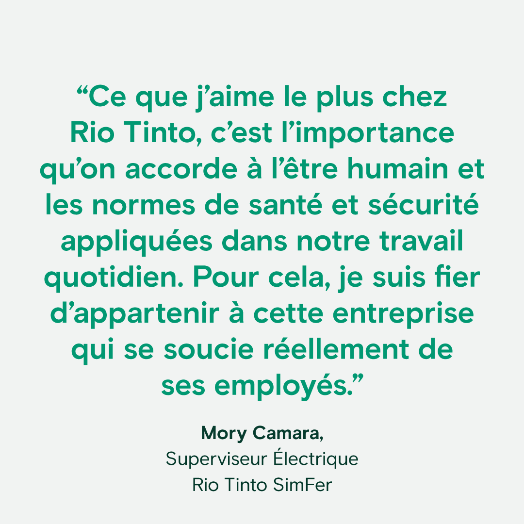 Découvrez le quotidien de Mory Camara, notre Superviseur Électrique sur notre base-vie Siatourou ! Nous sommes fiers de compter Mory parmi nos équipes qui contribuent tous les jours au développement du projet Simandou. Regardez la vidéo ici - youtu.be/Le0ppnrLmjQ
#RioTinto