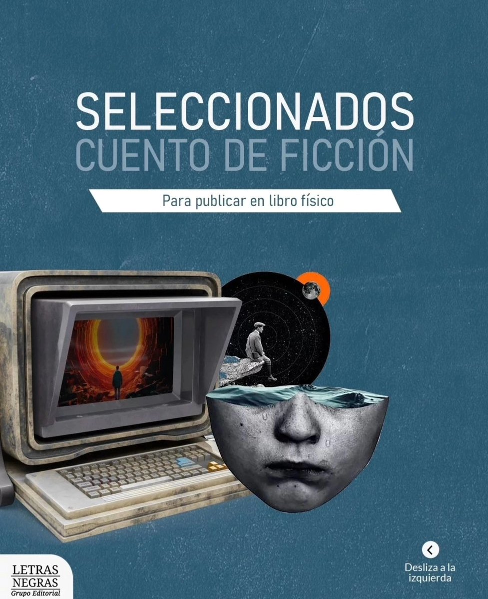 Digovalde's tweet image. ¡Por fin puedo contarles que uno de mis cuentos será publicado en un libro que agrupa cuentos de ficción, de la editorial Letras Negras Chile! Este logro me inspira a seguir creando y explorando nuevas historias 😊🤓