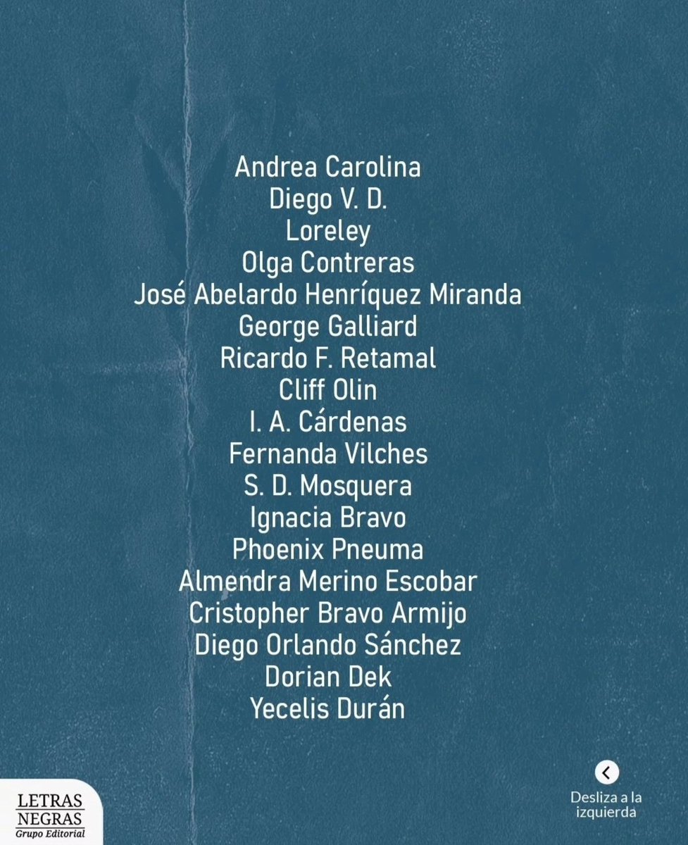 Digovalde's tweet image. ¡Por fin puedo contarles que uno de mis cuentos será publicado en un libro que agrupa cuentos de ficción, de la editorial Letras Negras Chile! Este logro me inspira a seguir creando y explorando nuevas historias 😊🤓