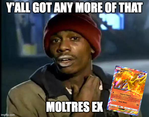 I've ripped pretty much exclusively Charizard packs in TCG Pocket. I have 4 Charizard ex and 0 Moltres ex (or Arcanine ex, for that matter). I've lost out on a Moltres 3 times in Wonder Picks.

WHY DOST THOU ELUDE ME??