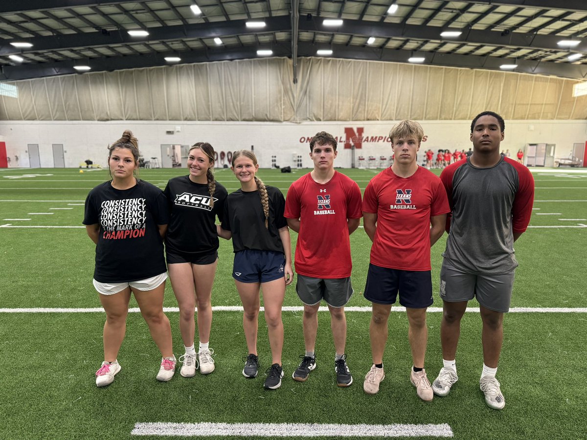 Texans all the way! <a href="/Txnbaseball/">Northwest Baseball</a> &amp; <a href="/TexanSoftball/">Coach Morrow</a> have dominated our first three weeks of work. 

They represent their programs with high character, intent, and accountability each and every day! 

S/O to our 🌟s
🥎 - Laney, Georgia, Madi
⚾️ - Kash, Luke, Josue
